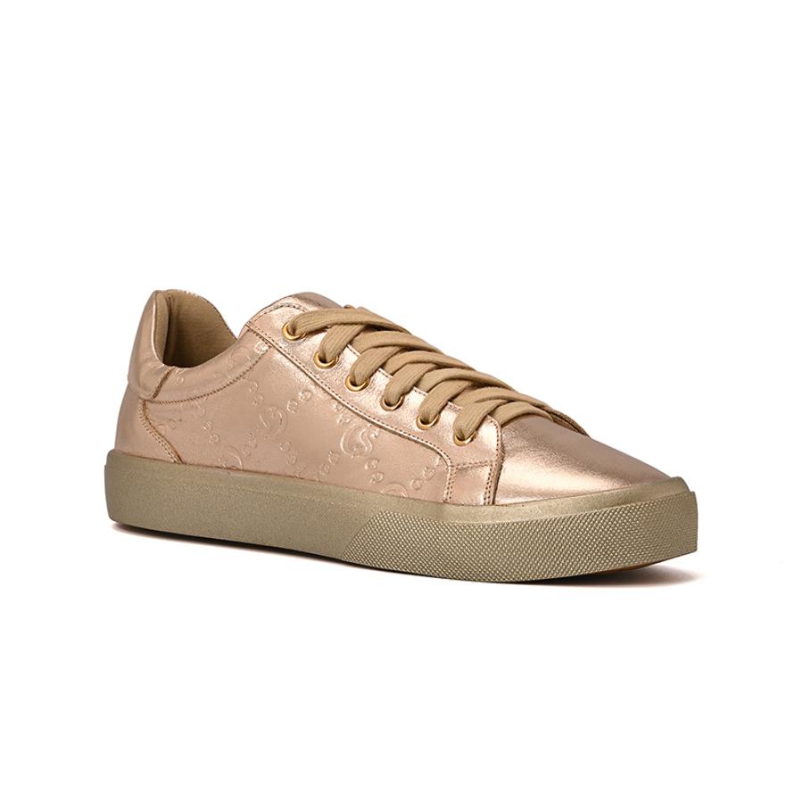Golden Metallic Gold Sneakers
