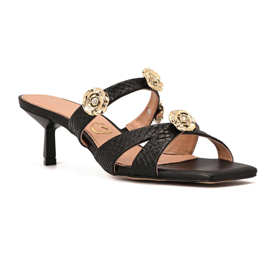 Black Metal Sandal