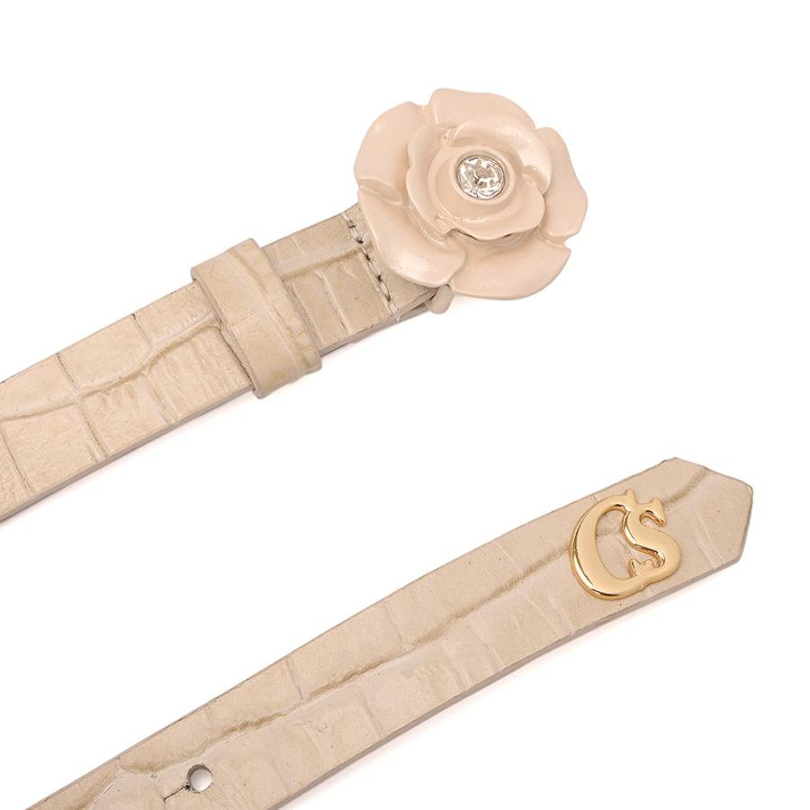 Belt with Flower Buckle Off-White