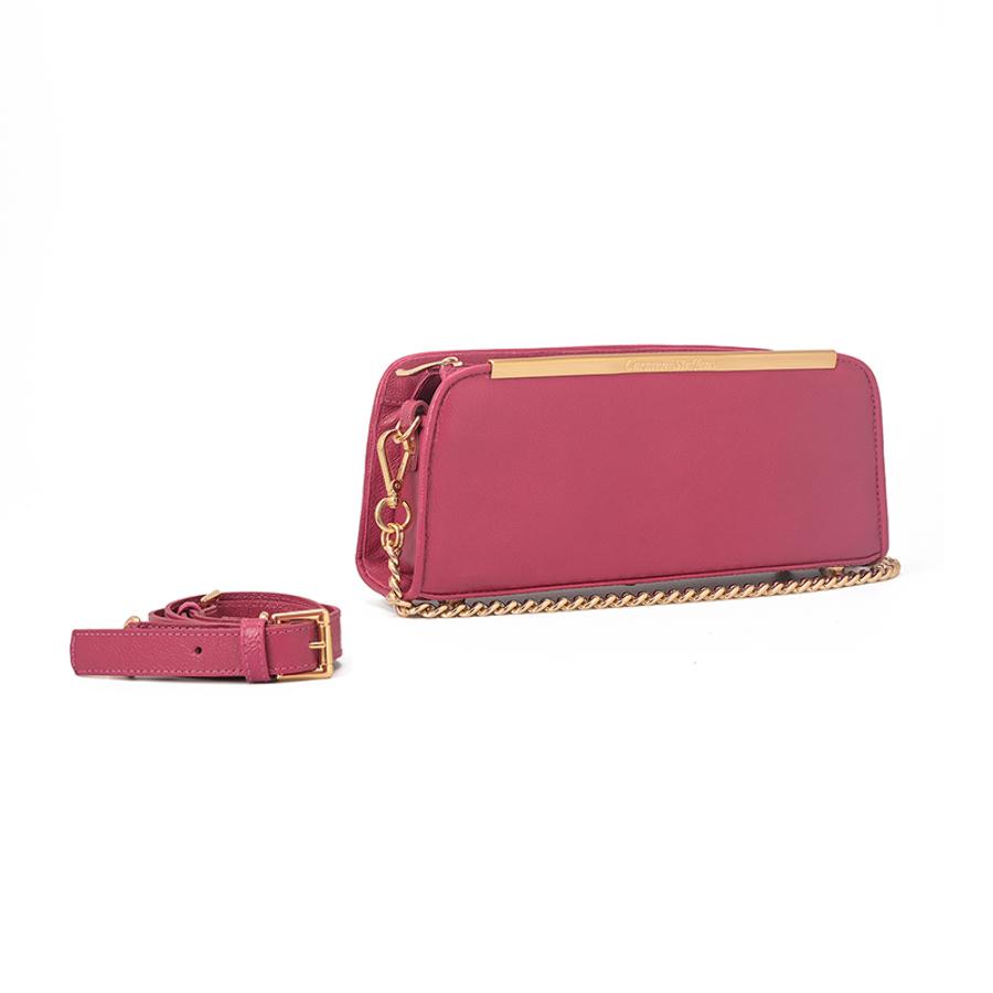 Fuchsia Pink Baguette Bag