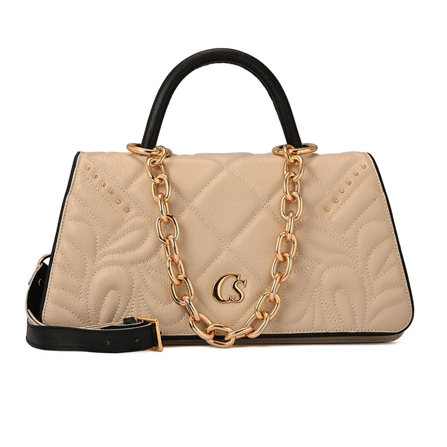 Quilted Bag Chain Off-White