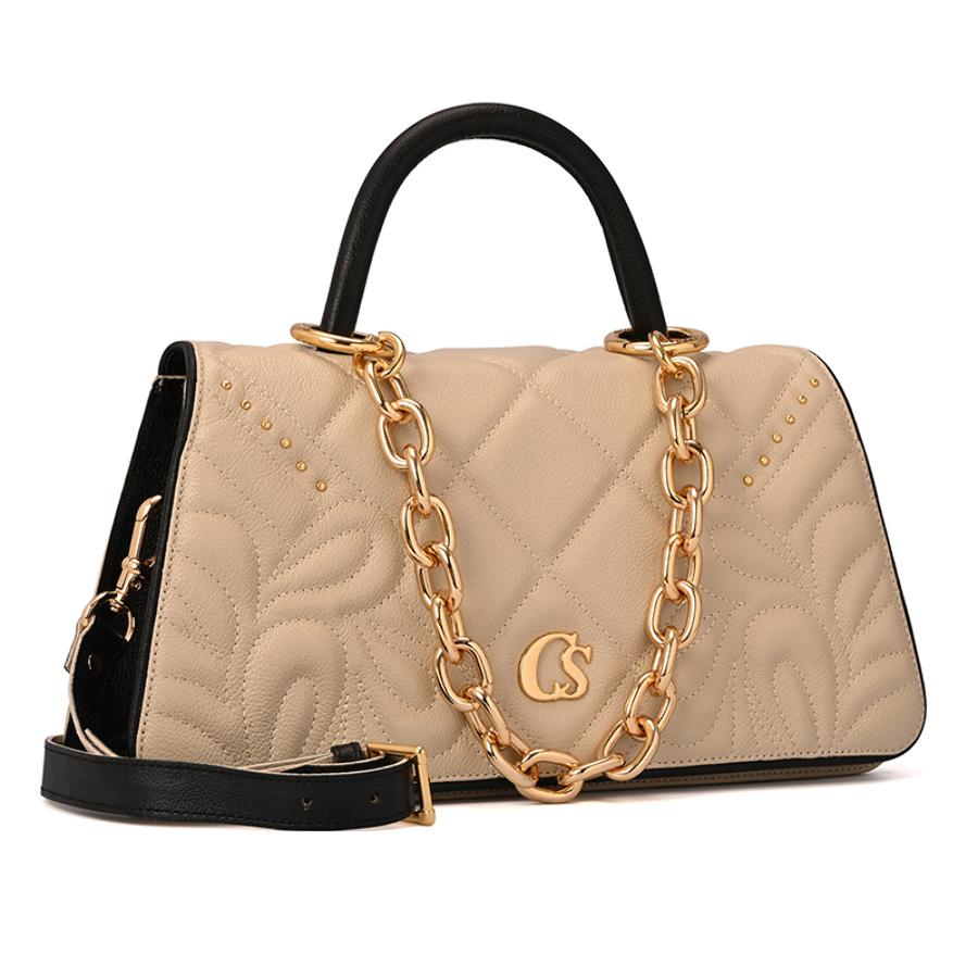 Quilted Bag Chain Off-White