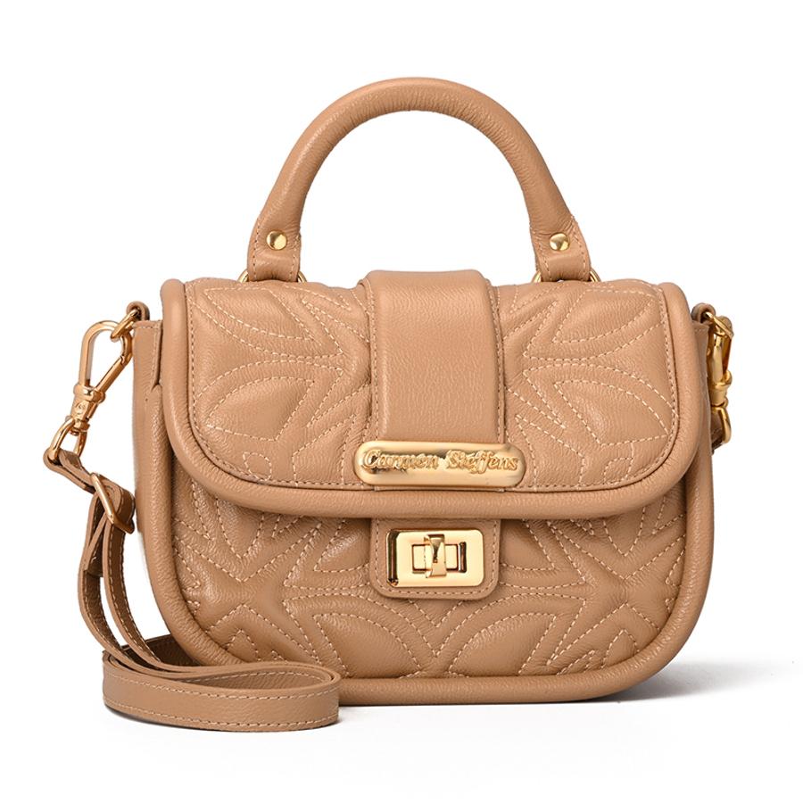 Beige Top Handle Bag