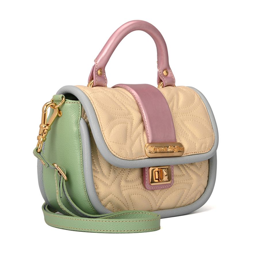 Top Handle Bag in Pearl Yellow