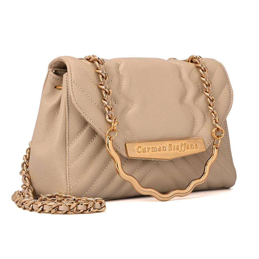 Quilted Bag Chain Off-White