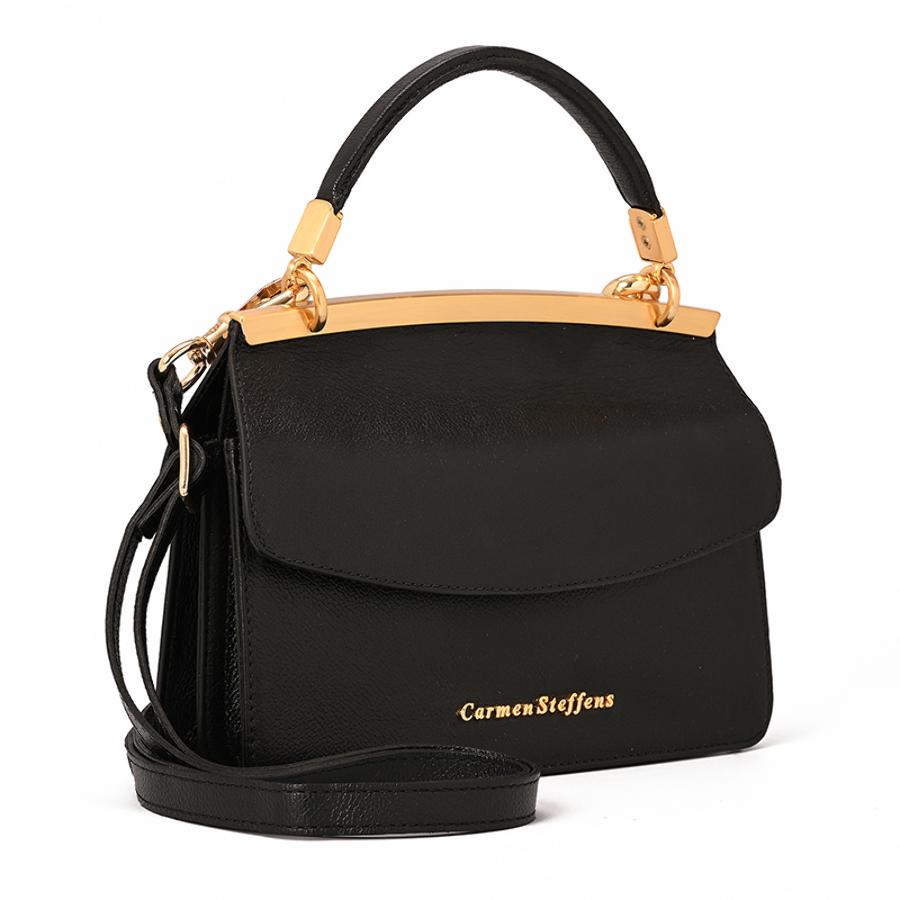 Black Double-Sided Leather Bag