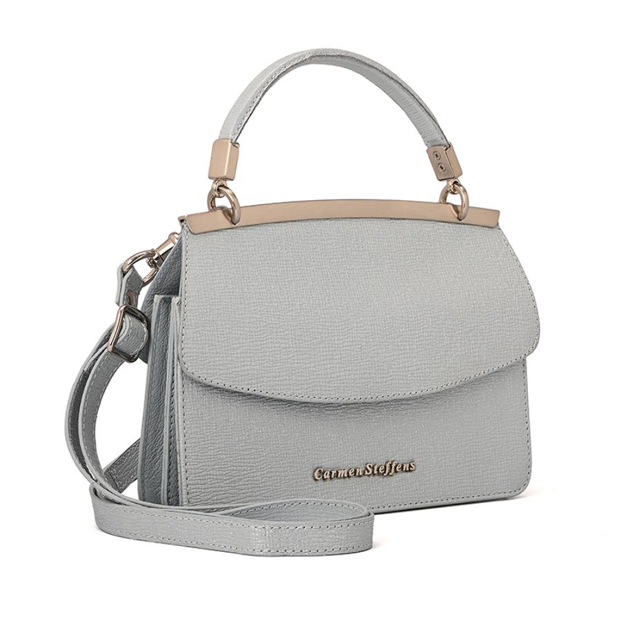Sky Blue Double-Sided Leather Bag