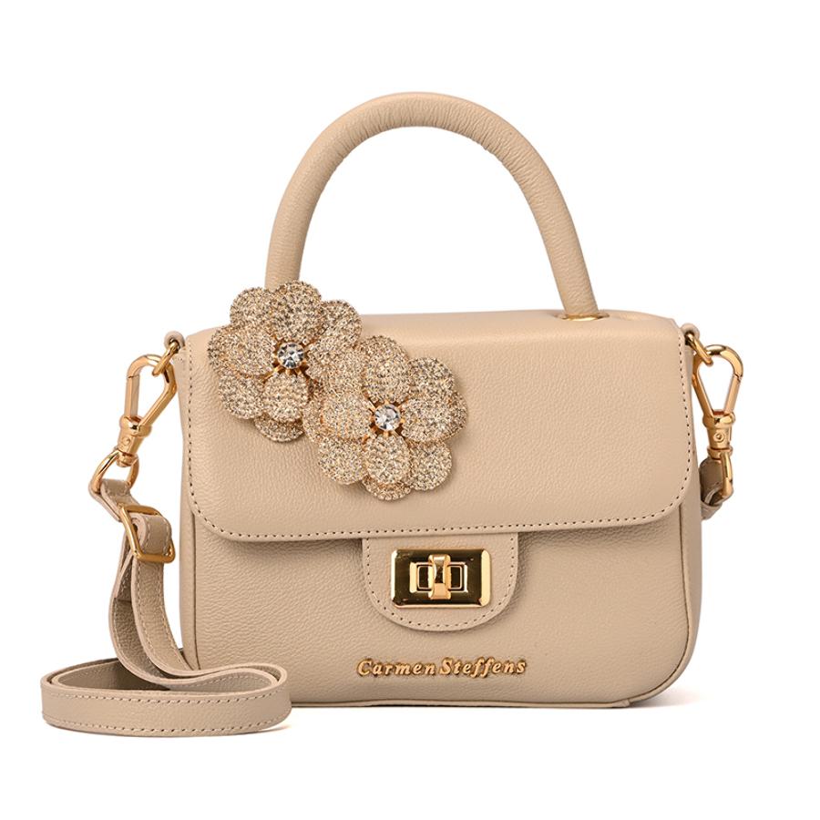 Top Handle Bag Flower Off-White
