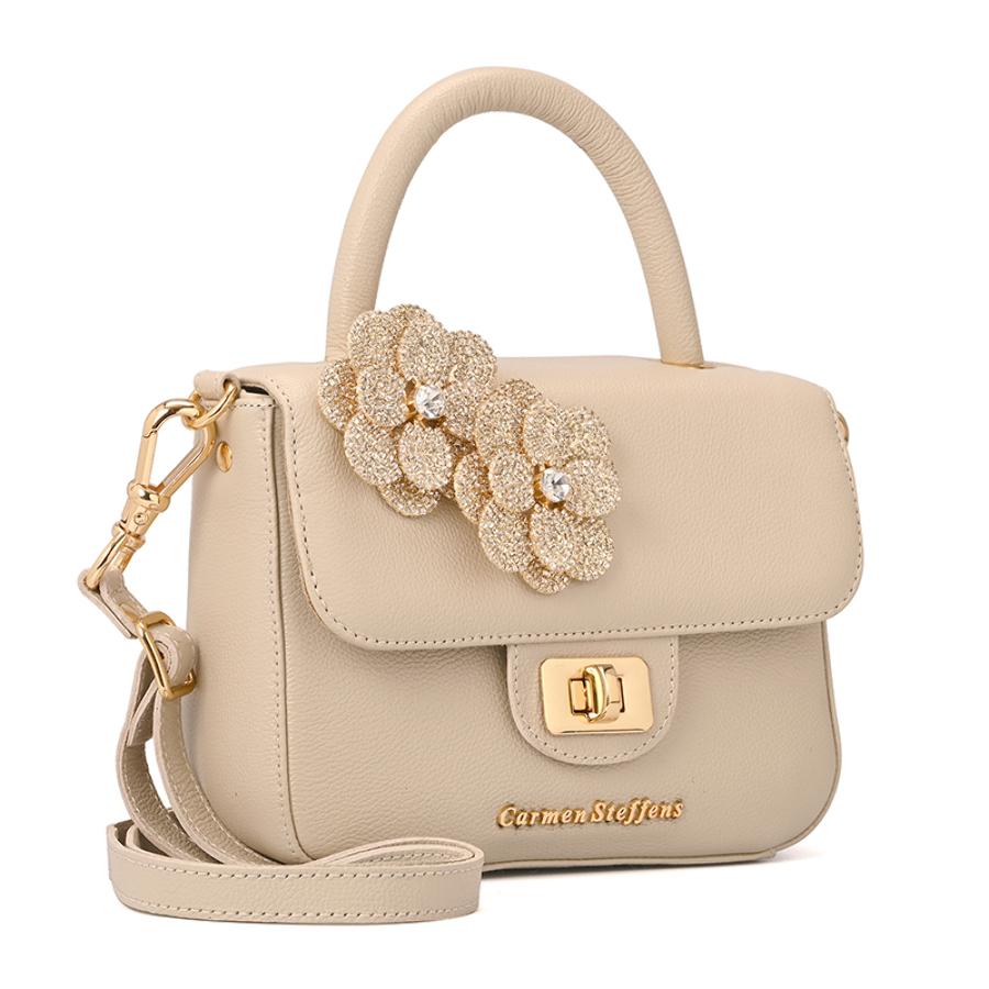 Top Handle Bag Flower Off-White