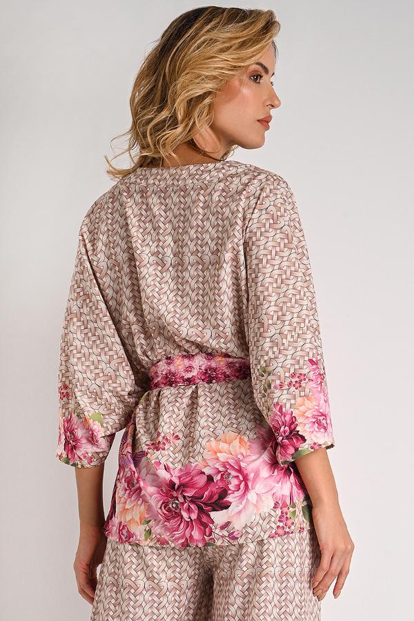 Loose Blouse With Belt