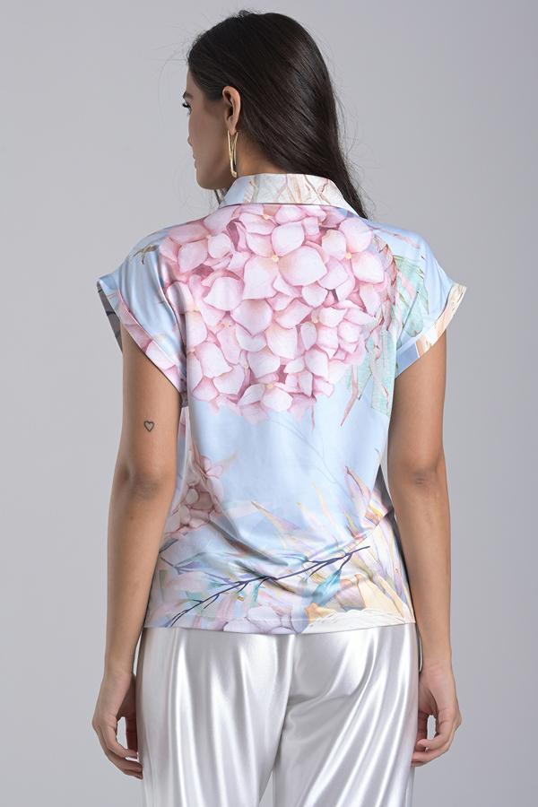 Printed Knit Blouse