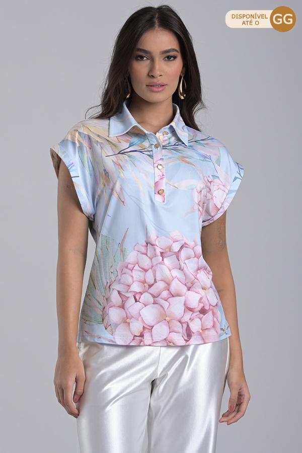 Printed Knit Blouse