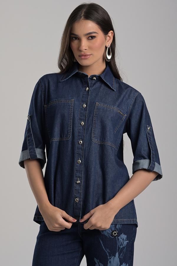 Jeans Shirt Flower