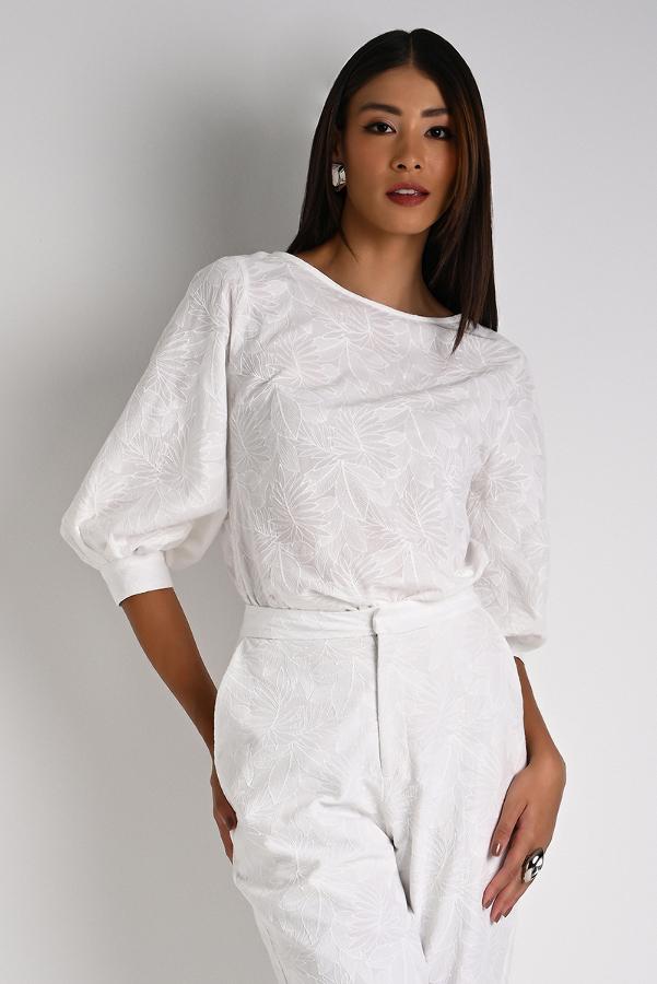 Puff Sleeve Blouse Off-White