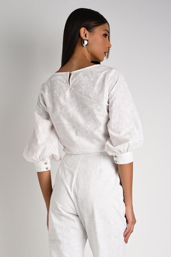 Puff Sleeve Blouse Off-White