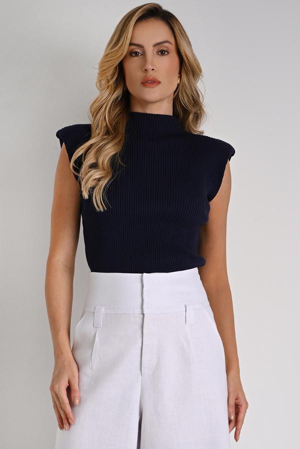 Nefertiti Shoulder Pad Blouse