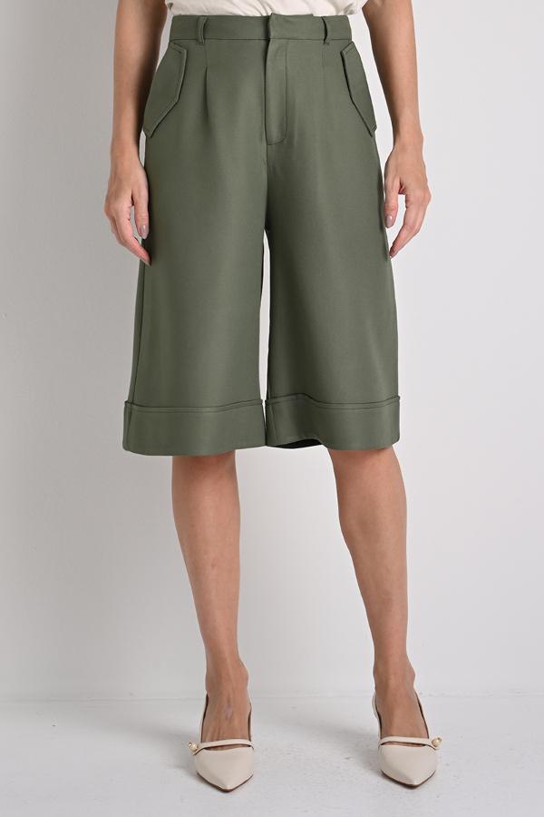 Maxi Bermuda With Military Hem