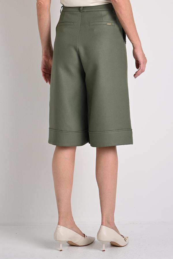 Maxi Bermuda With Military Hem