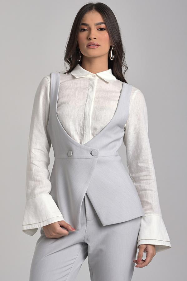 Natural Pinafore Vest
