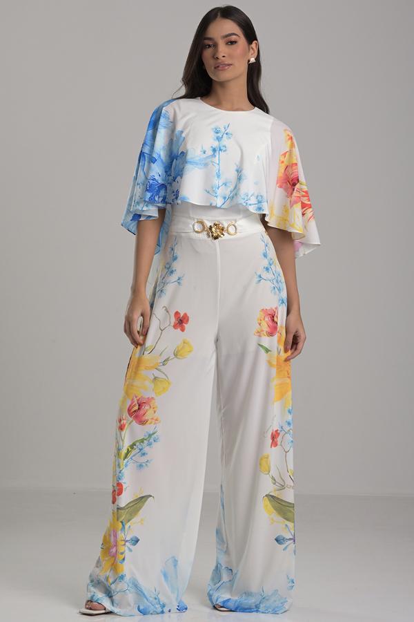 Glam Print Jumpsuit