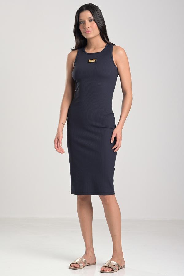 Black Racerback Knit Dress