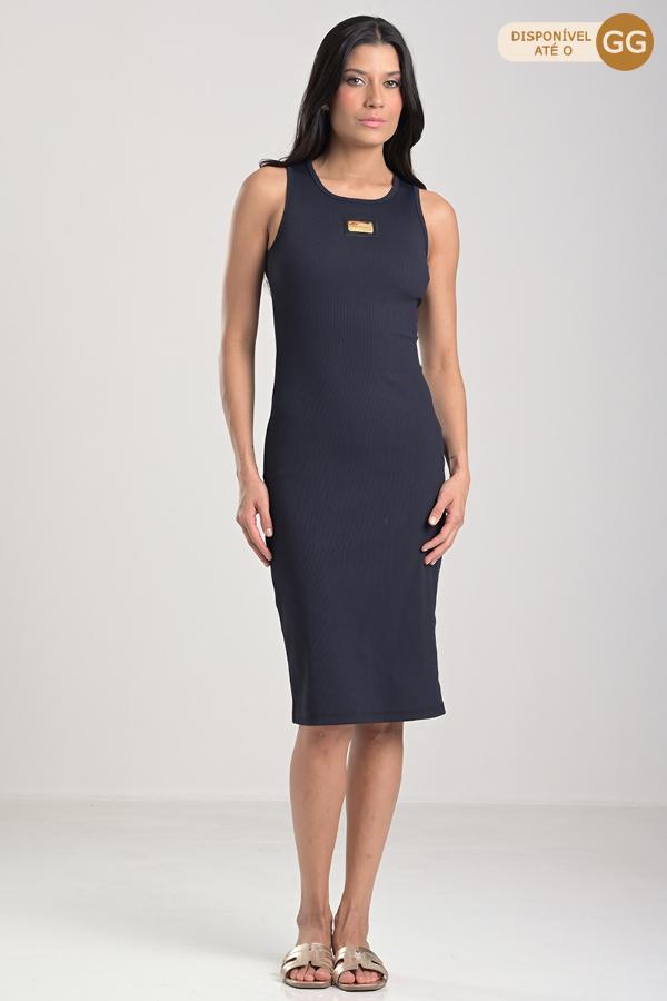 Black Racerback Knit Dress