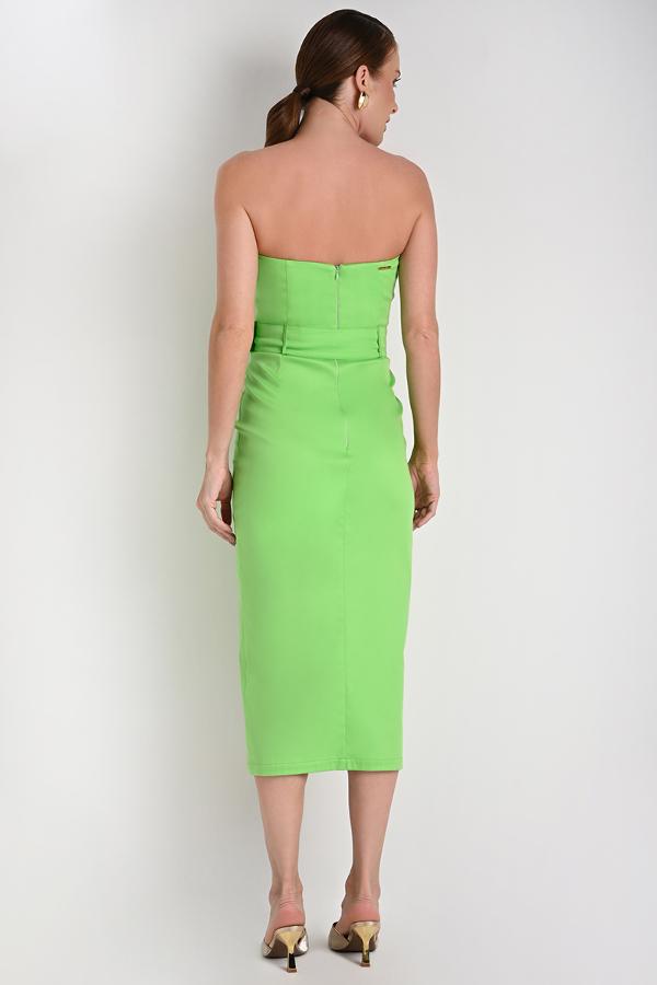 Strapless Dress with Overlap