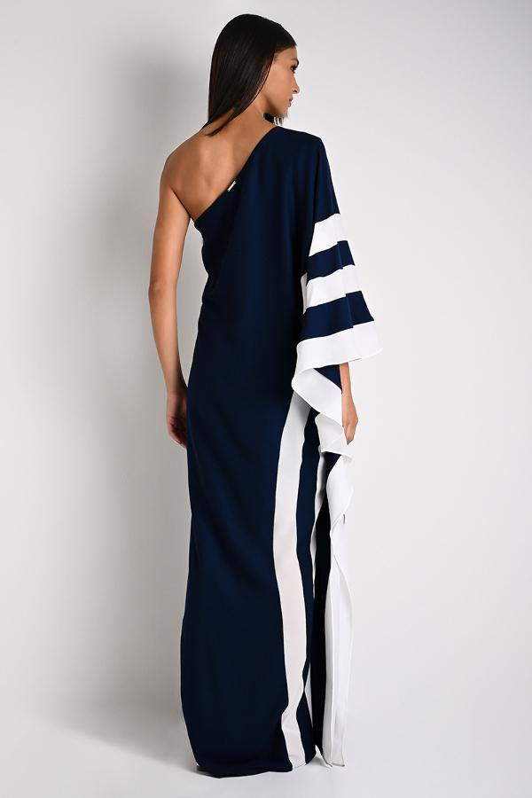 Asymmetric Fluid Nefertiti Dress