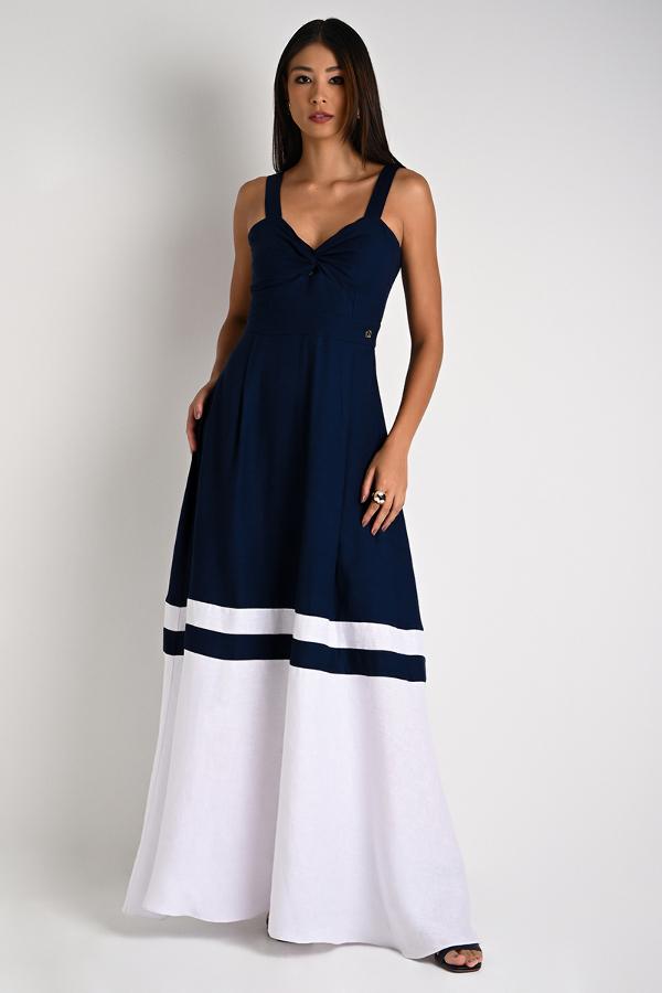 Godet Dress with Nefertiti Hemline Cutouts