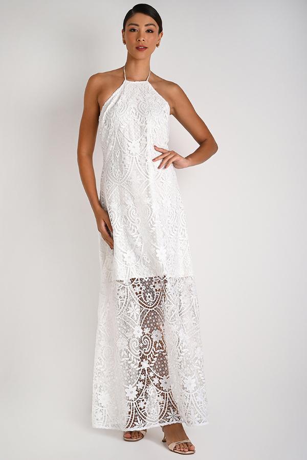 Asymmetric White Dress