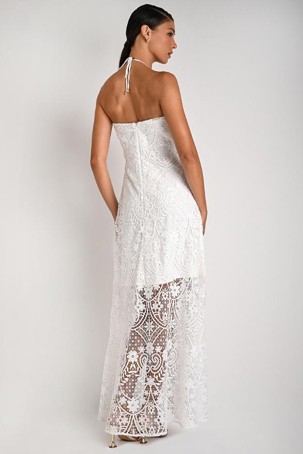 Asymmetric White Dress