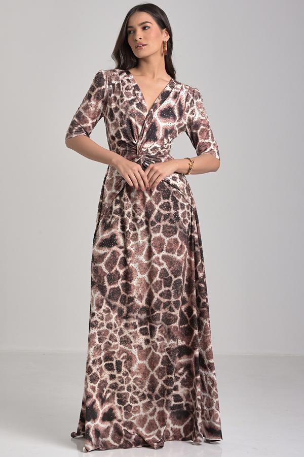 Printed Twist Dress