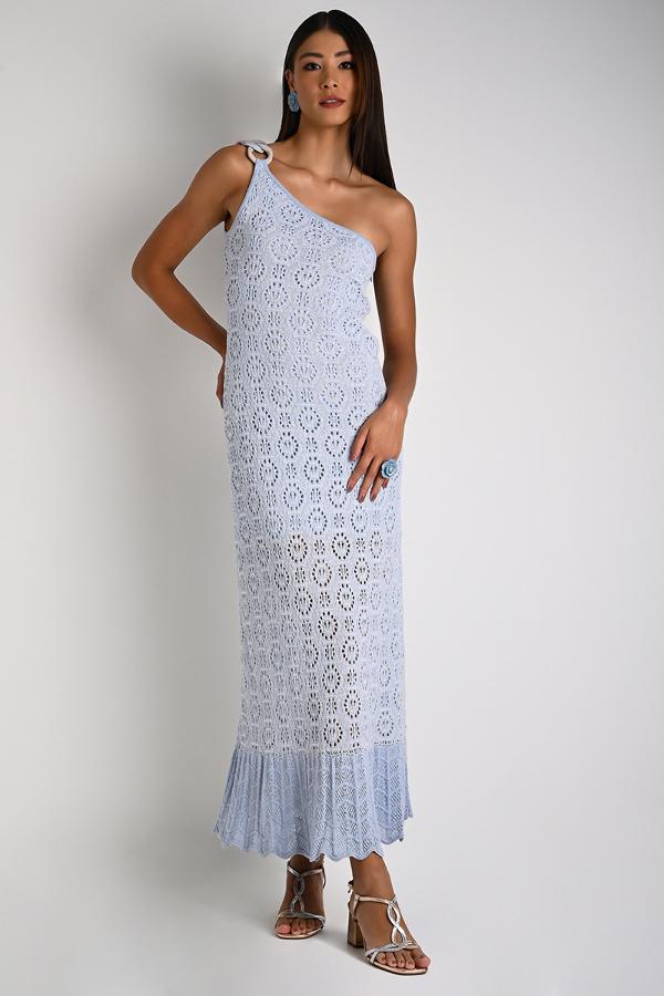 Atlantic Blue Chain Strap Dress