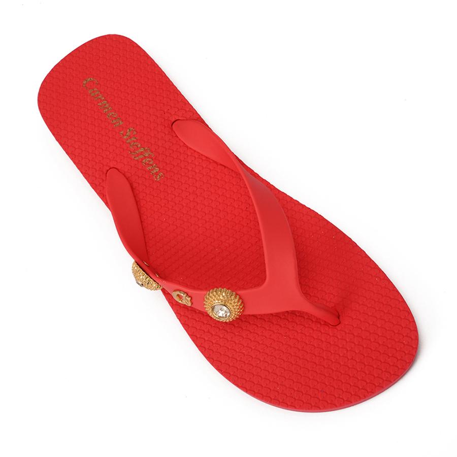 Flip-flops with Pink Pepper Ornament