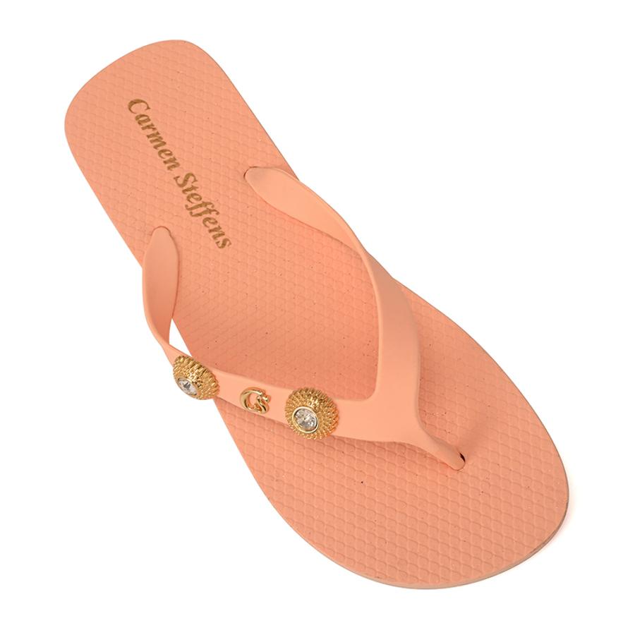 Flip-flops with Papaya Decoration