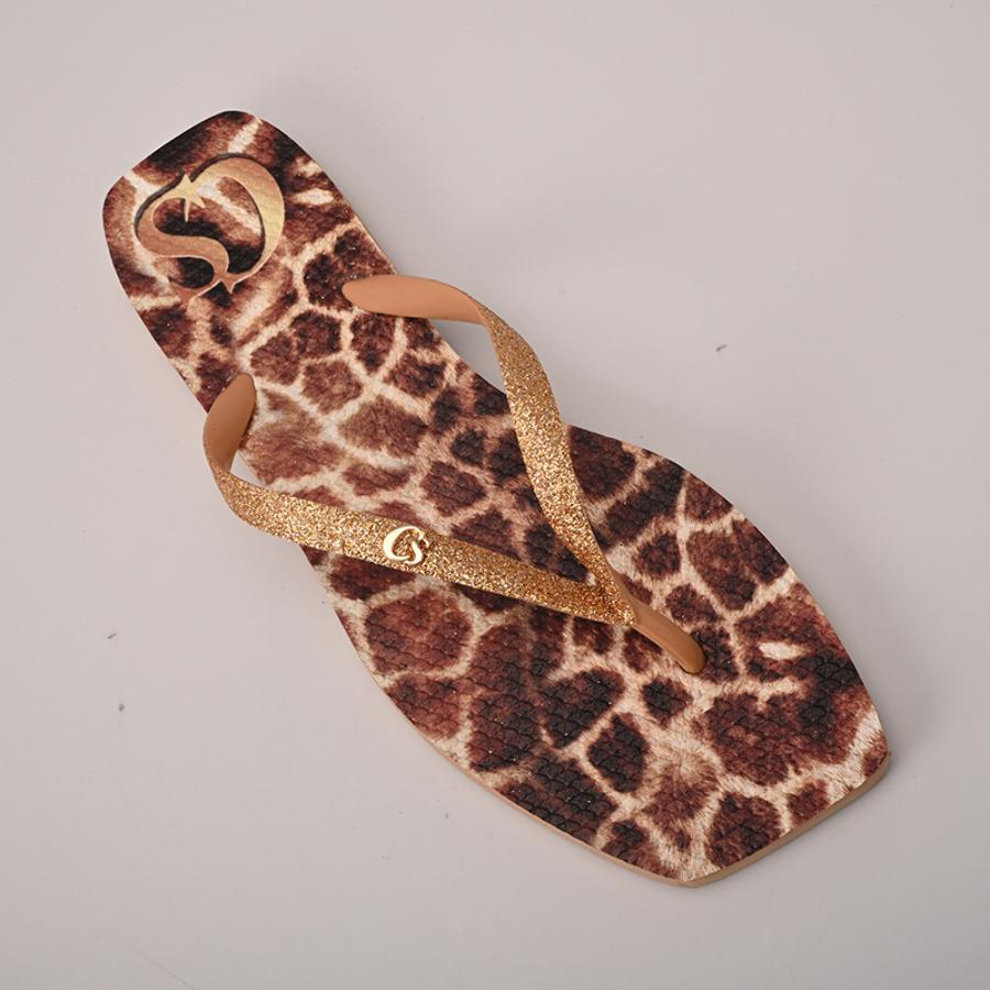 Printed Flip-Flop CS Tan