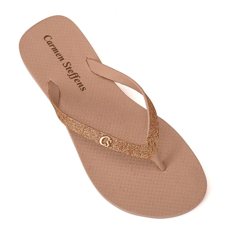Flip-Flops Anabela Rosé Brilho