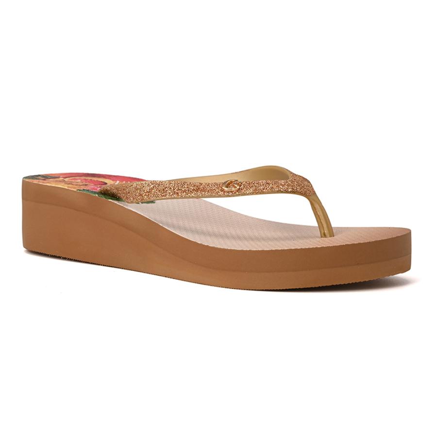 Wedge Flip-Flops with Print
