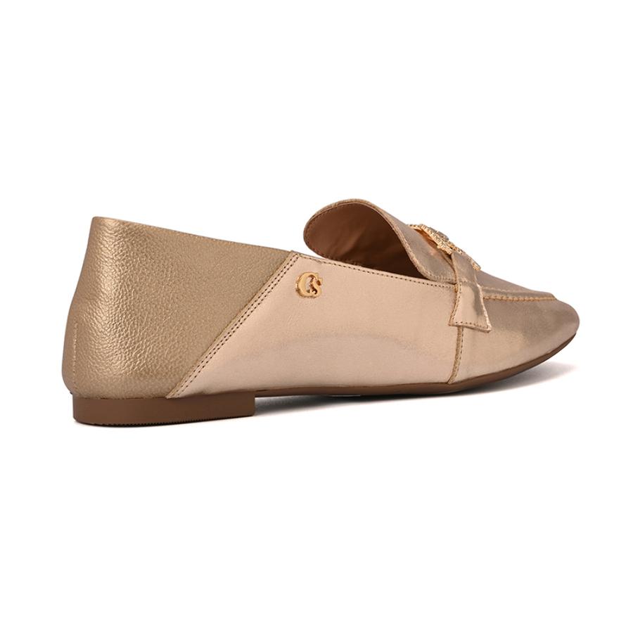 Gold Crystal Loafers