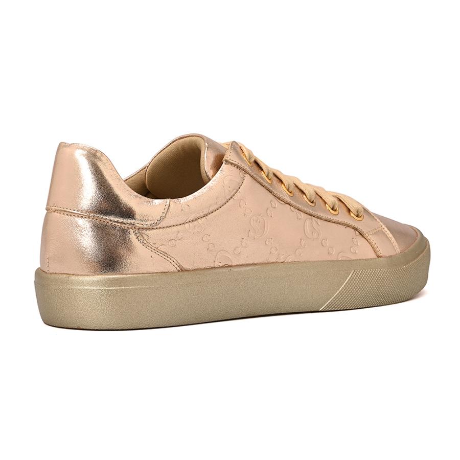 Golden Metallic Gold Sneakers