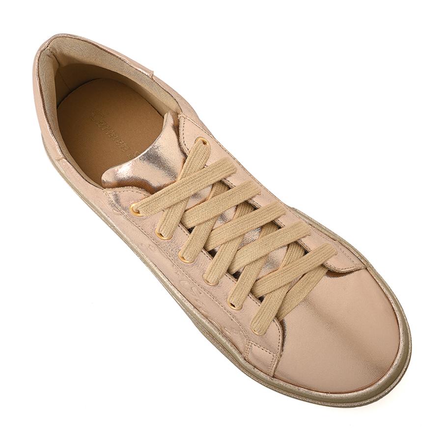 Golden Metallic Gold Sneakers