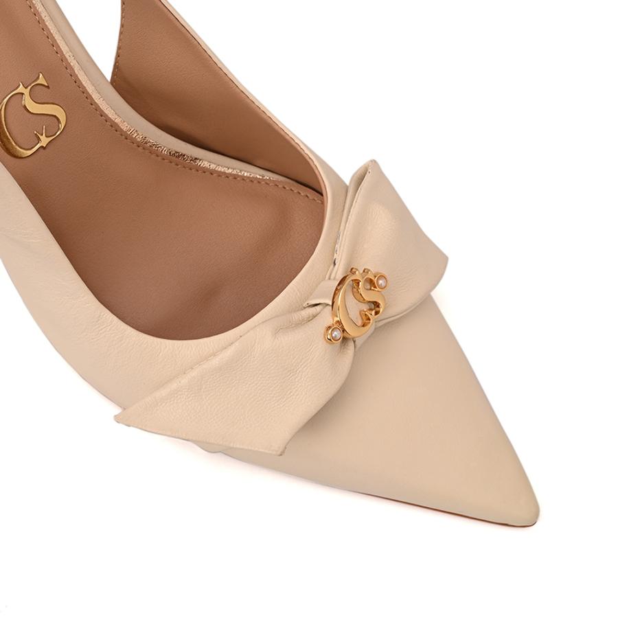 Scarpin Slingback Lace CS Silk