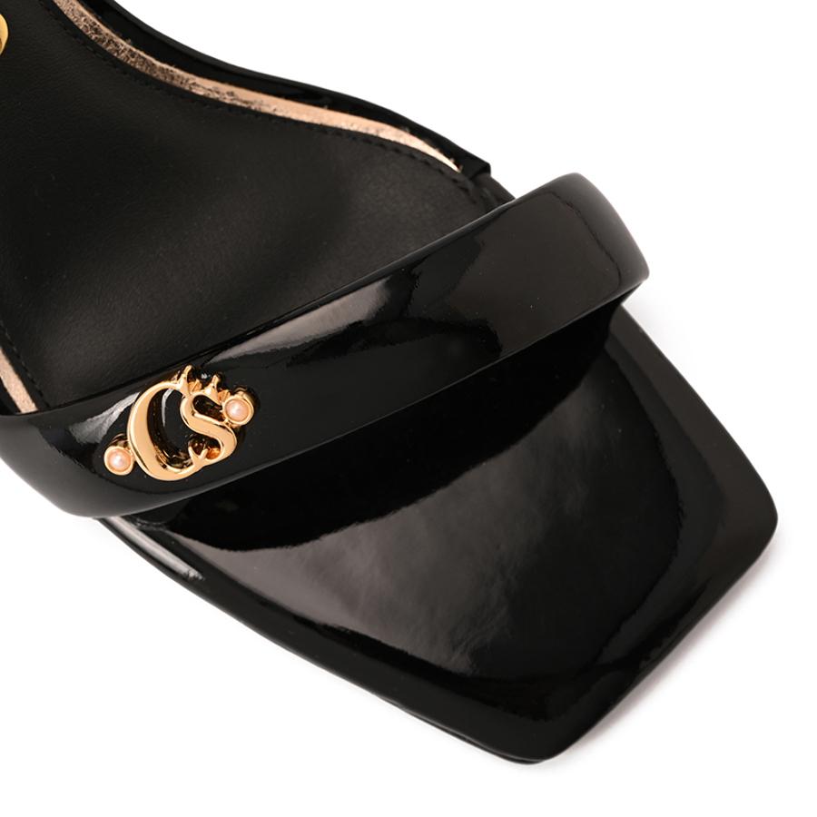 Black Square Sandal