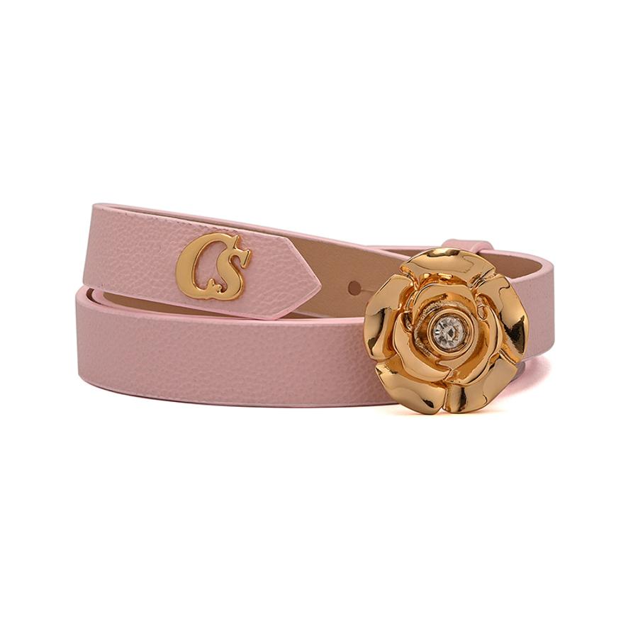Belt Buckle Lily Pink Flower
