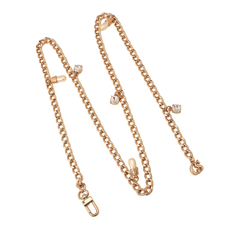 Chain Belt With Crystals and Pearls