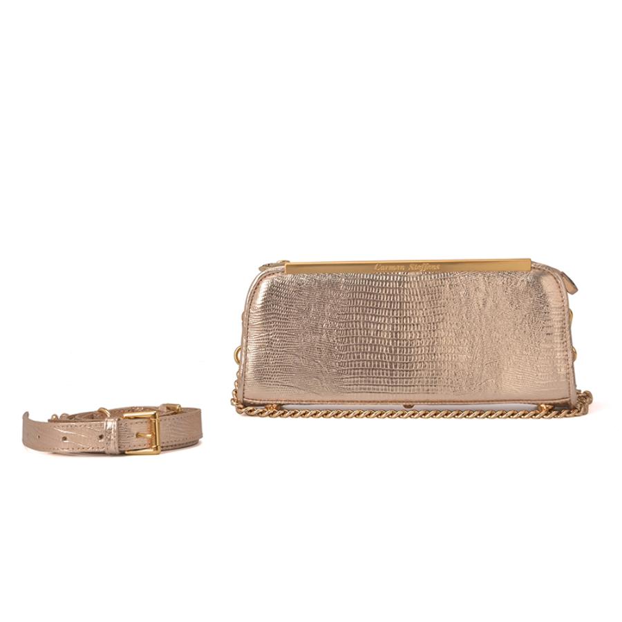 Golden Baguette Bag