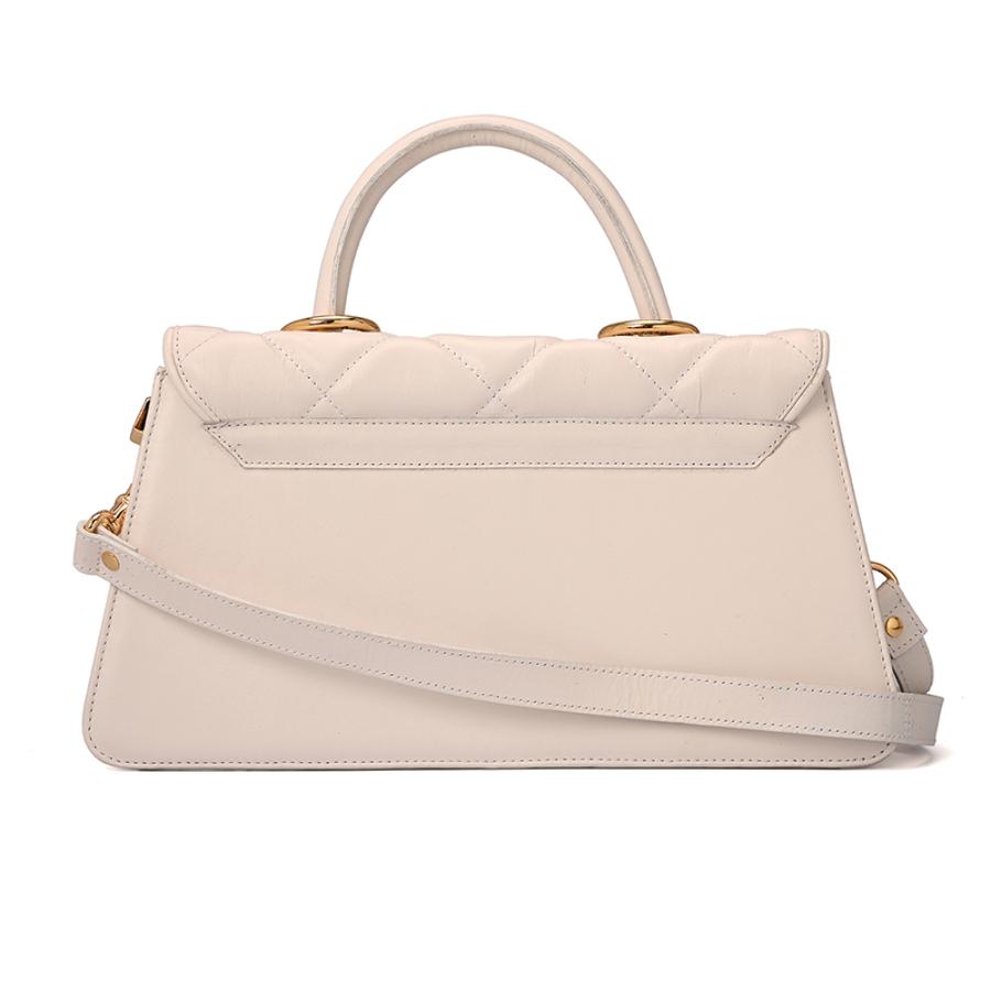 Quilted Bag Chain Bianco