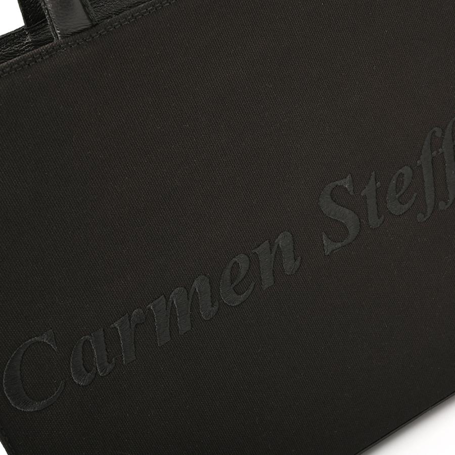 Black Embroidered Tote Bag Carmen Steffens
