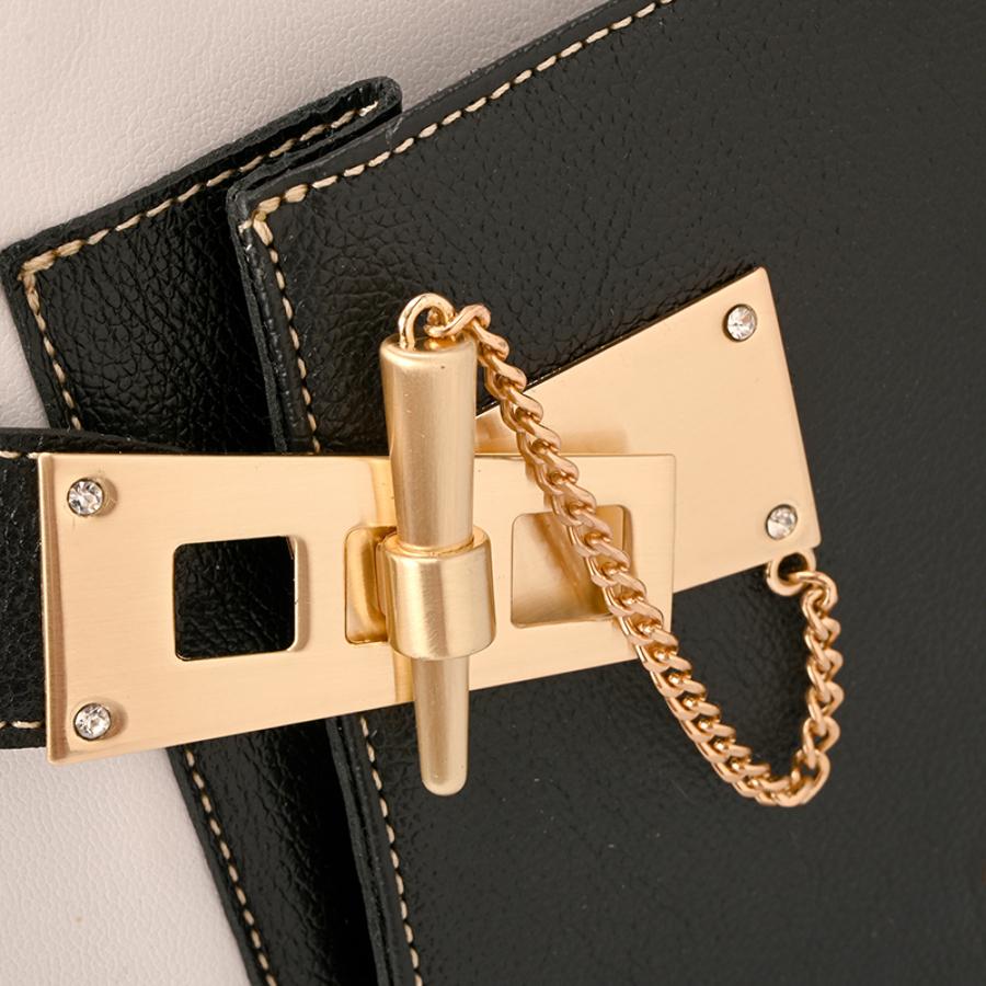 Hobo Bag Golden Clasp P&B