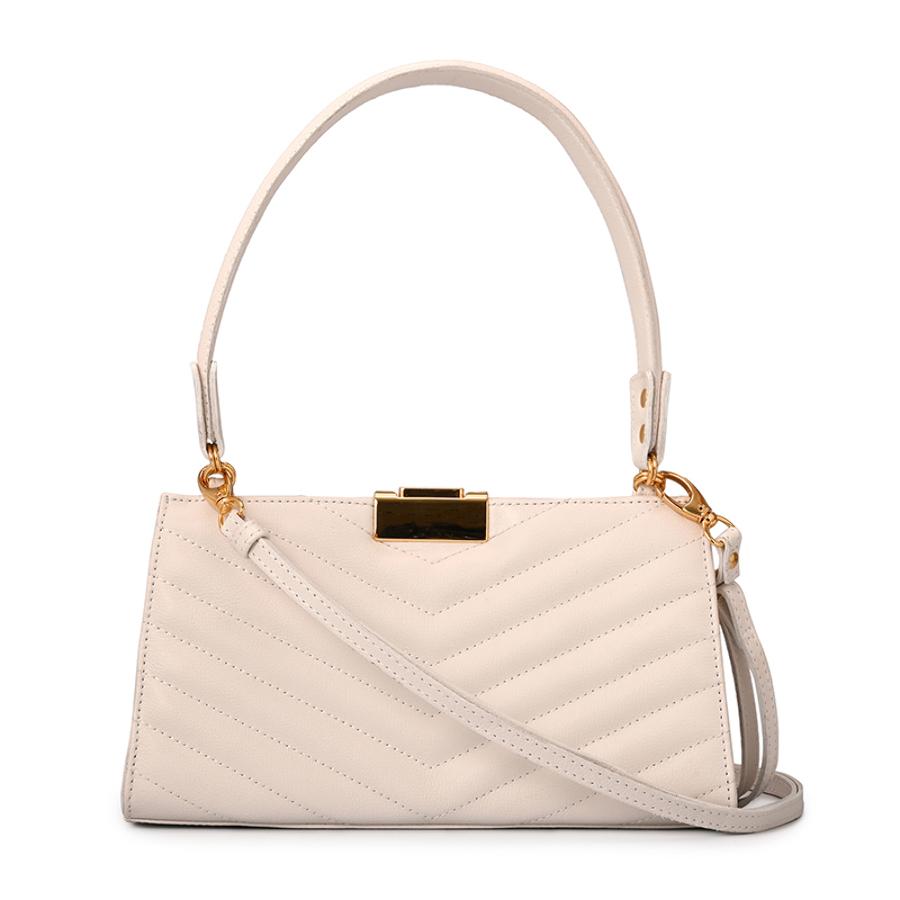 White Bianco Quilted Shoulder Bag